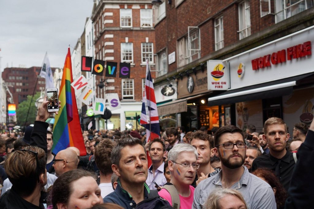 Orlando vigil in Soho